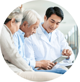 Doctor with Stage 4 NSCLC patients